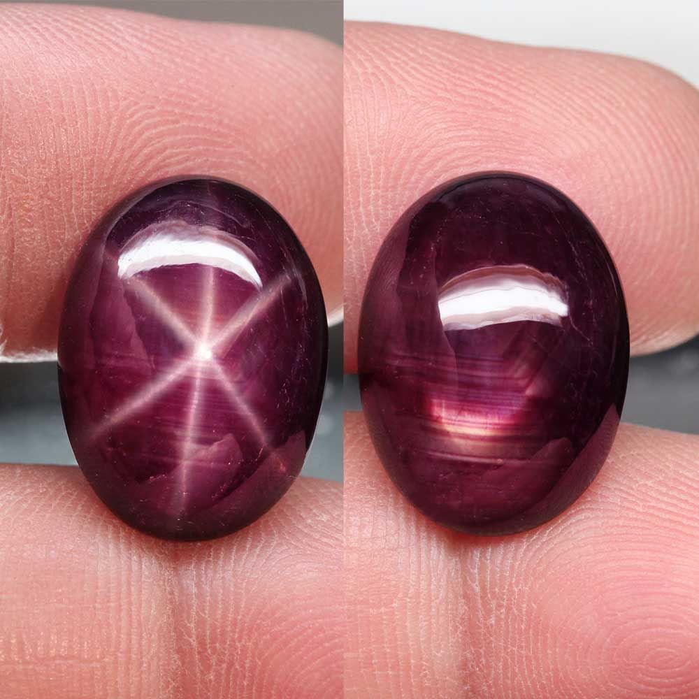 天然超大粒スタールビールース 18.22ct:5441】Star Ruby