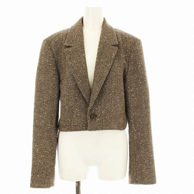 スピック&スパン Spick&Span 24AW ツイードクロップドジャケット