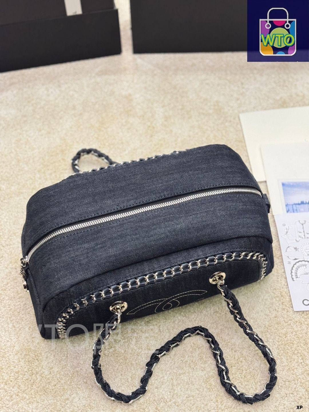 今日特価】Vintage CHANEL ボウリング シングルショルダーバッグ