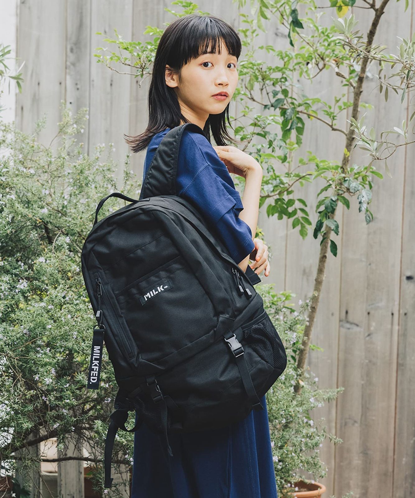 ミルクフェド] バックパック NEO BIG BACKPACK BARポケットの数6