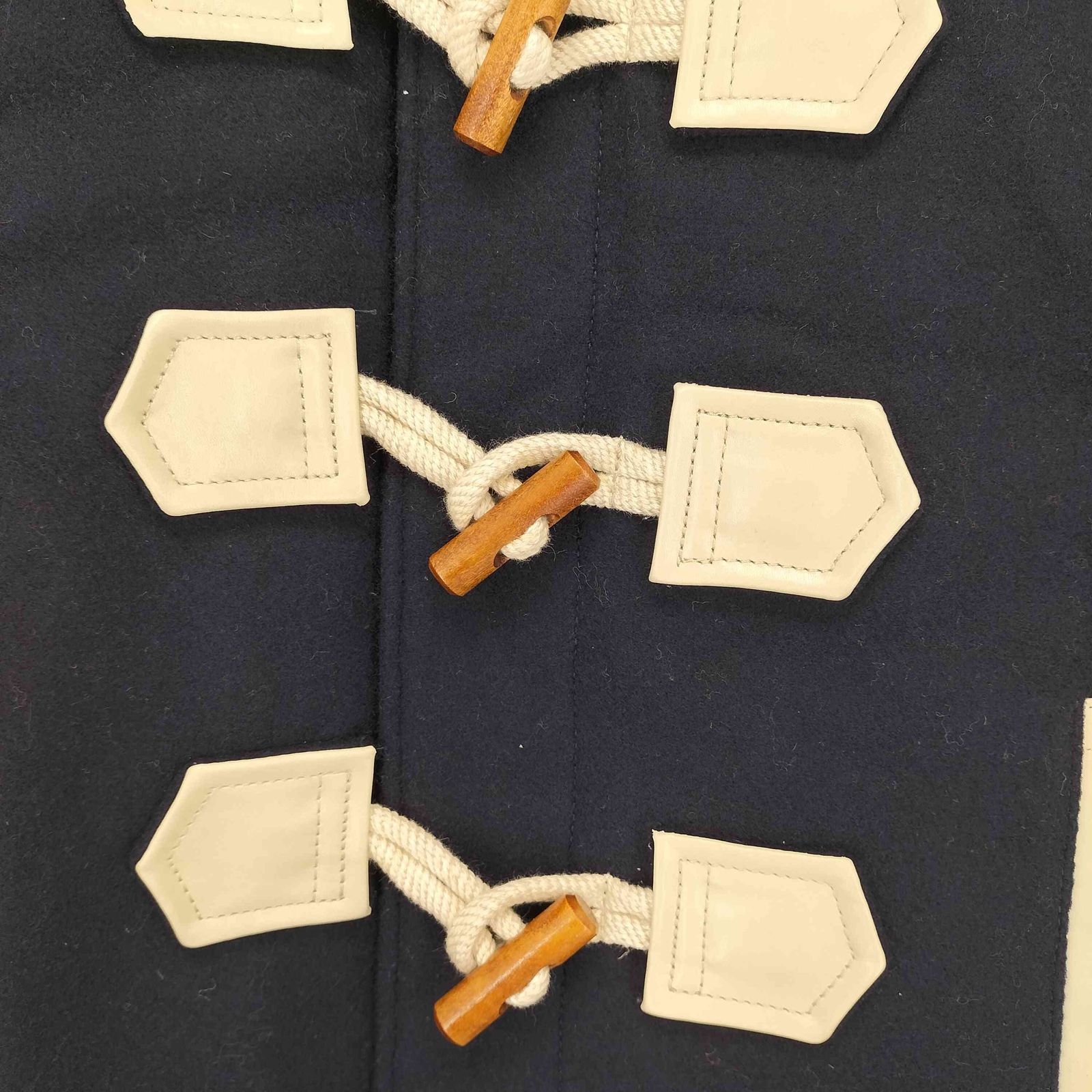 ユーズドフルギ 古着 A LeFRUDE E レザースリーブ ダッフルコート メンズ JPN L KANDAIZUMI_COM