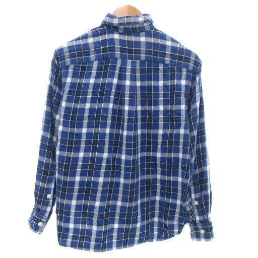 ポロ バイ ラルフローレン Polo by Ralph Lauren ライト フランネルシャツ 長袖 チェック 2 青 ブルー JS GY12 メンズ