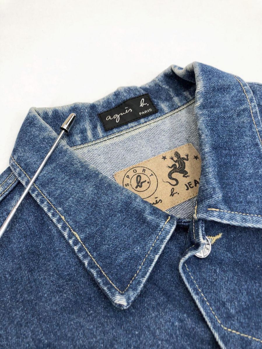 agnes b アニエスベー 長袖 Gジャン デニム ジャケット フランス