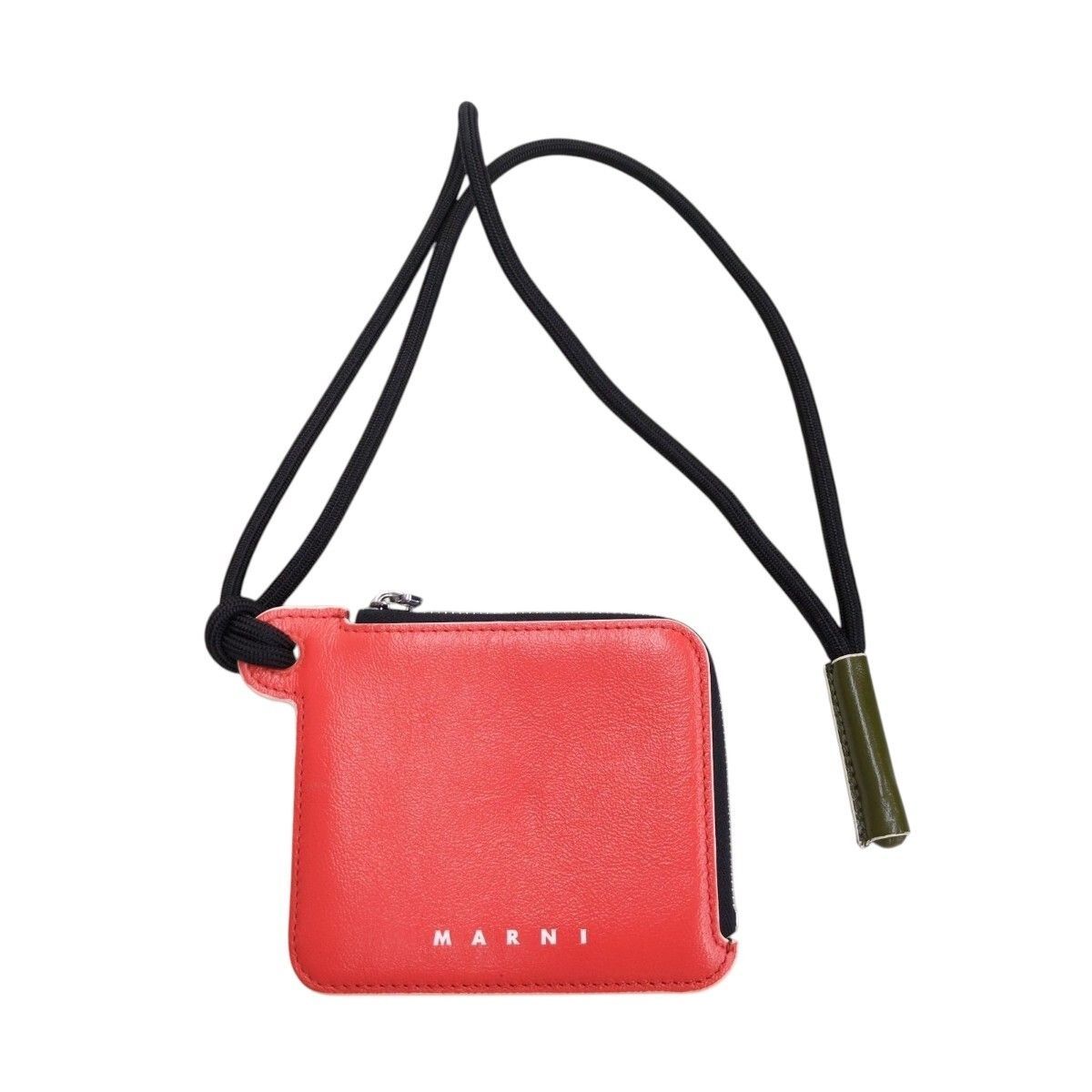 極美品 MARNI マルニ コインケース カーフスキン L字ファスナー 