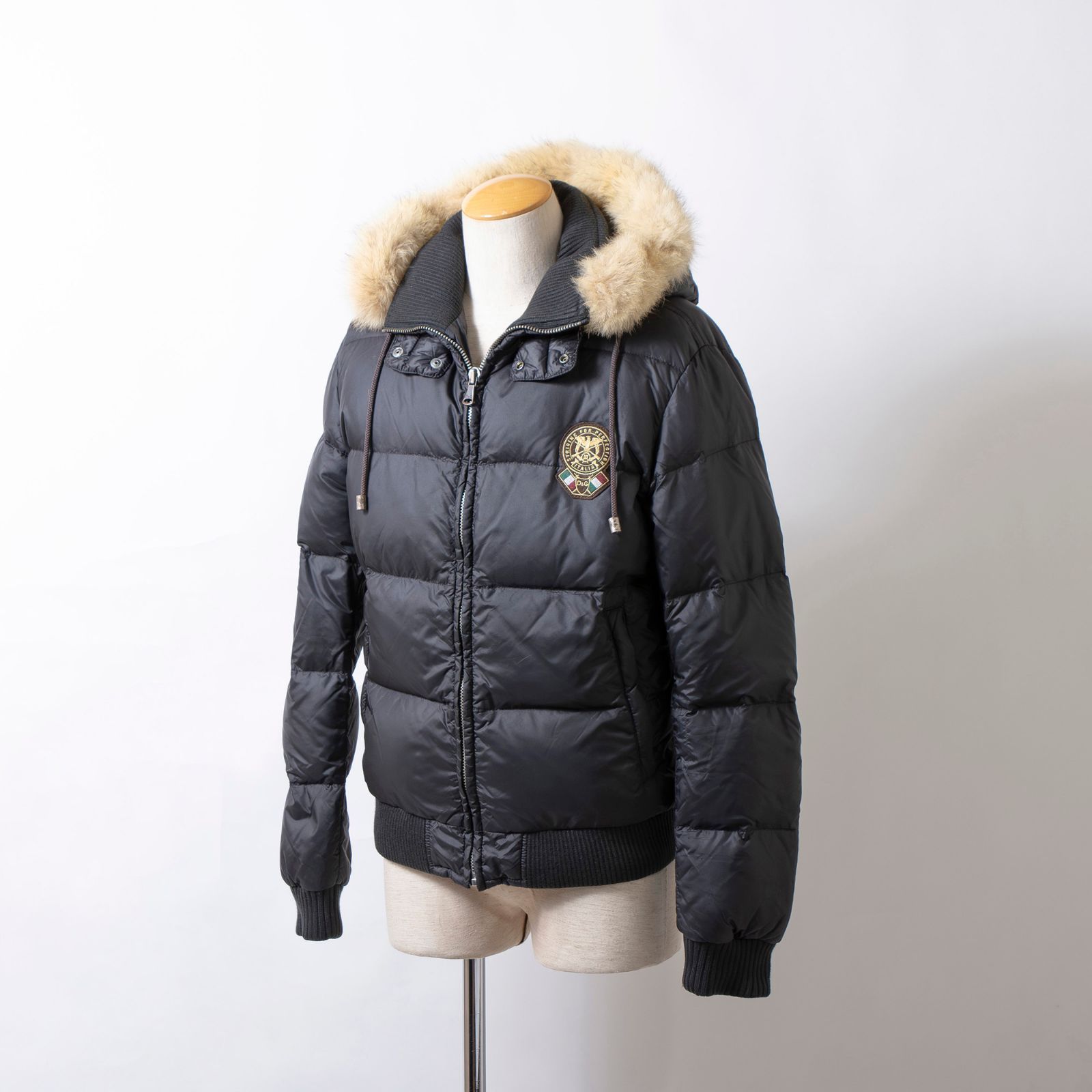 ドルチェ＆ガッバーナ D&G 中綿ジャケット ファー付き フード付き