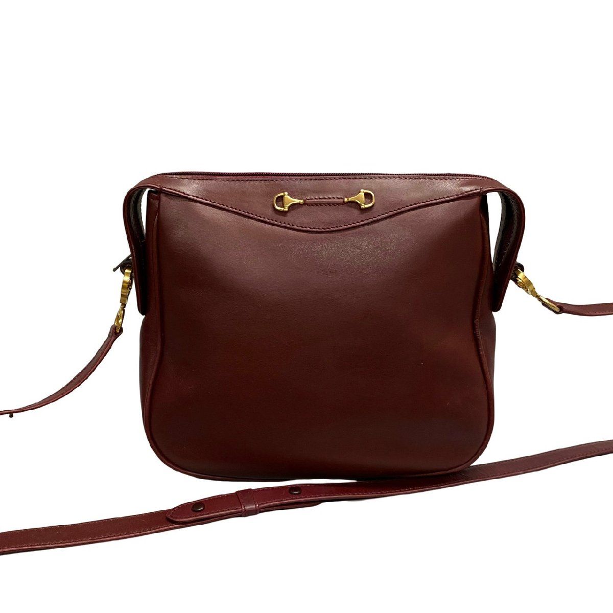 美品 GUCCI グッチ ヴィンテージ ホースビット 金具 カーフ