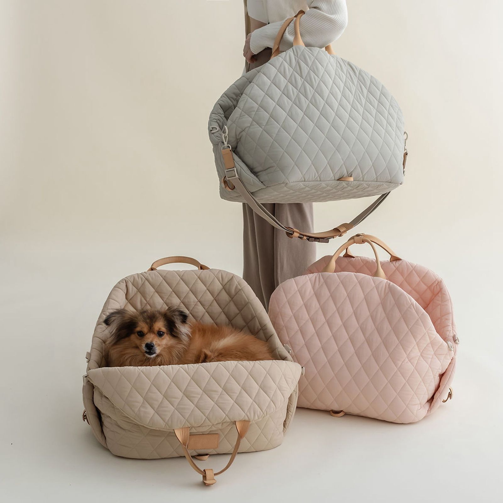 ペットキャリー バッグ 犬 ベッド 3WAY カーベッド ソファベッド ドライブボックス ドライブベッドキャリー ペットシート ペットソファ お出かけ 旅行 小型犬