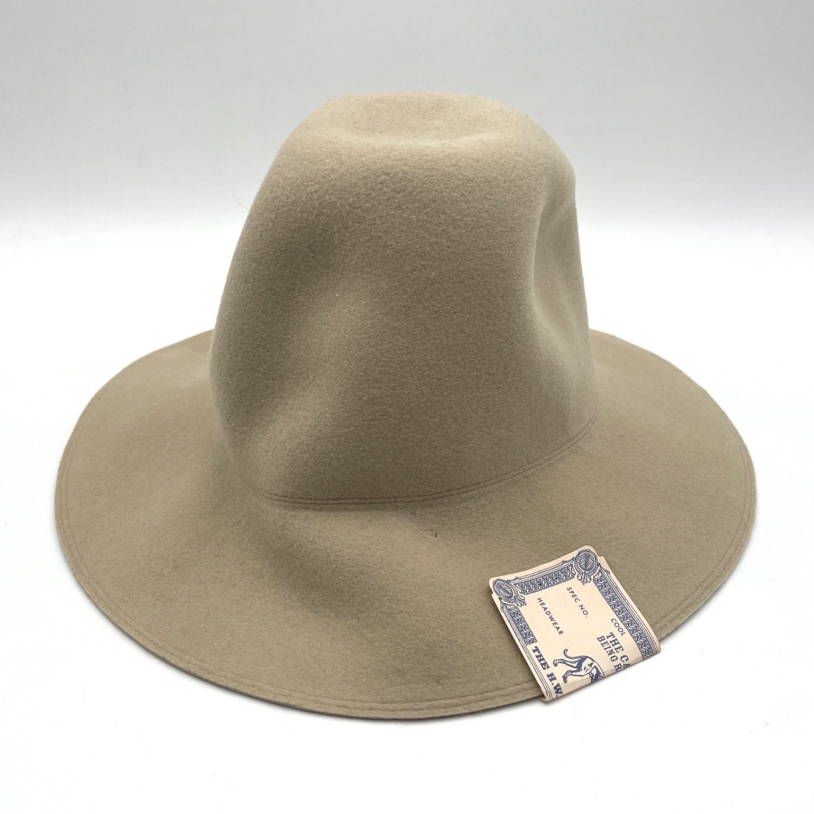 THE H.W.DOG-CO. ドッグアンドコー TRAVELERS HAT トラベラーズハット 38 D-00047 ウール ベージュ系