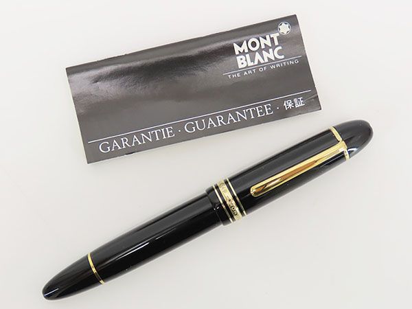 ほぼ新品】モンブラン MONT BLANC マイスターシュテュック 149 万年筆 ブラック ゴールド金具 14K AU585 132112 115383  10574 - メルカリ