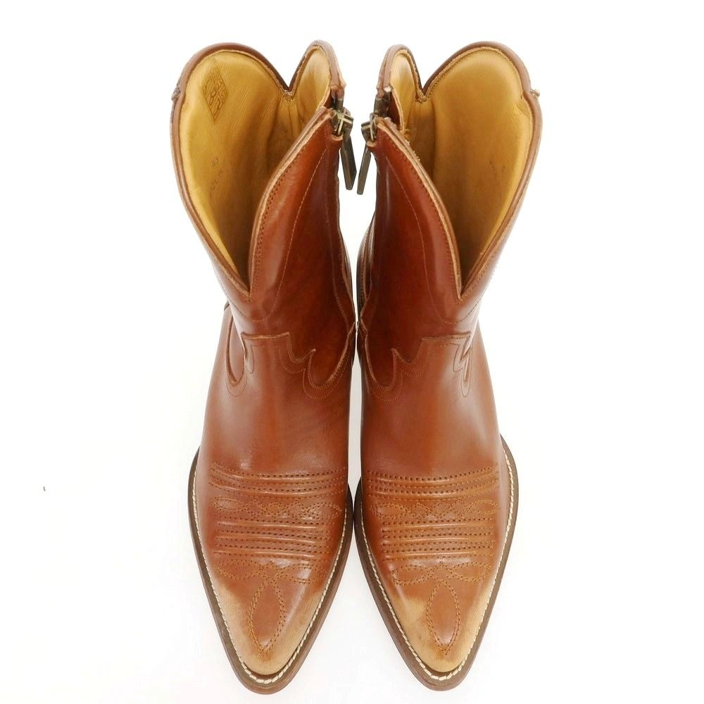 ディースクエアード レザー ウエスタンブーツ ブラウン サイズ43 メンズ