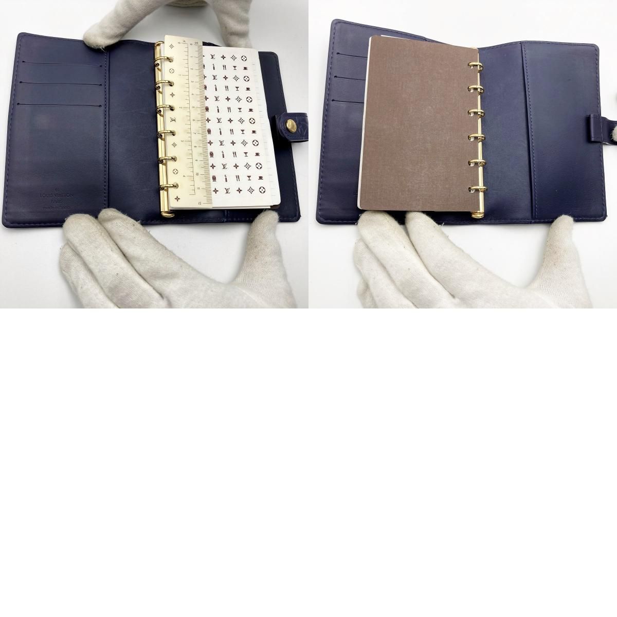 LOUIS VUITTON ルイ・ヴィトン アジェンダPM ヴェルニ 手帳カバー パープル PVC 中古