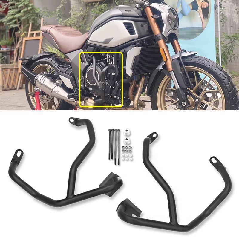 700CLX 対応 CF-MOTO 700 CLX バイク 二輪アクセサリー エンジンガード バンパー クラッシュバー 700|CLX 対応 700-CLX ブラック
