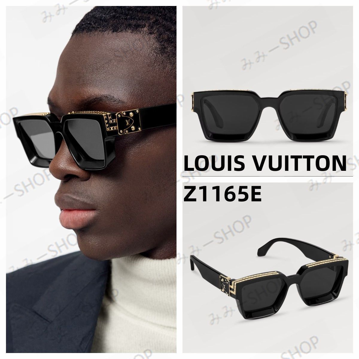 LOUIS VUITTON ルイヴィトン サングラス 1.1 ミリオネア ノワール ブラック 黒