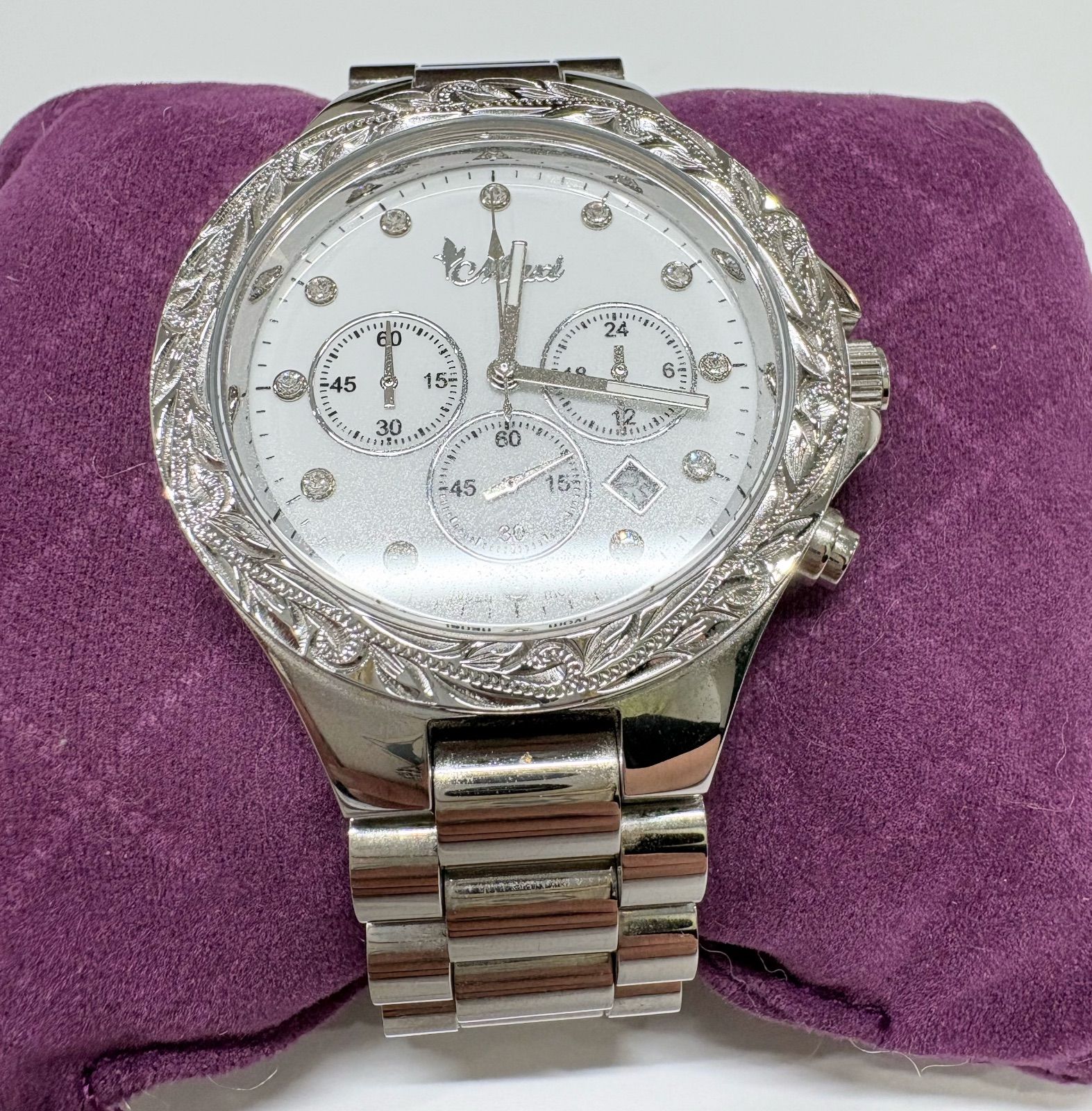 ハワイアンジュエリーMaxi 腕時計 クロノグラフ ハワイアンジュエリー/Stainless/マキシウォッチ クロノグラフ