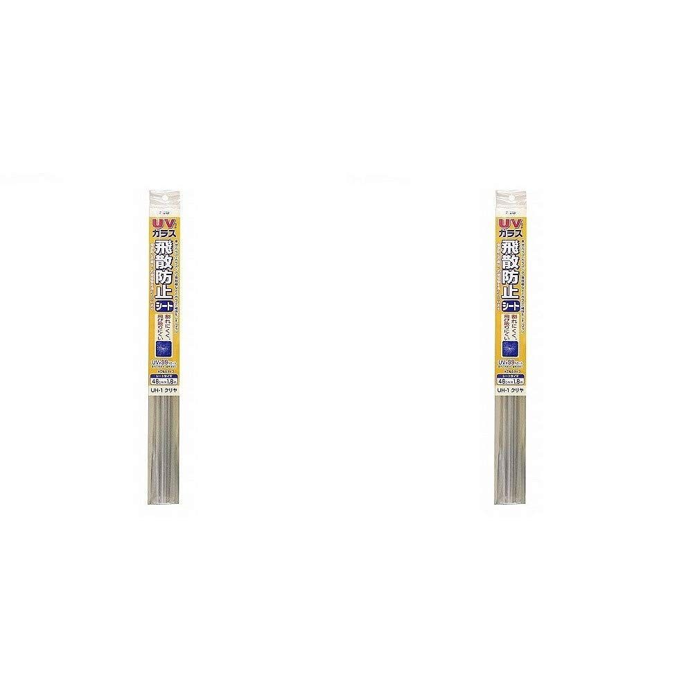 アサヒペン ＵＶカットガラス飛散防止シート ４６Ｘ１８０ＣＭ ＵＨ－１ クリヤ ２本セット [2]