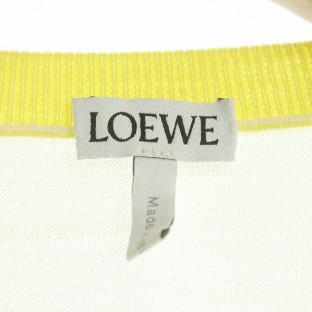 ロエベ LOEWE ロゴ クローバー 刺繍 ニット カットソー プルオーバー