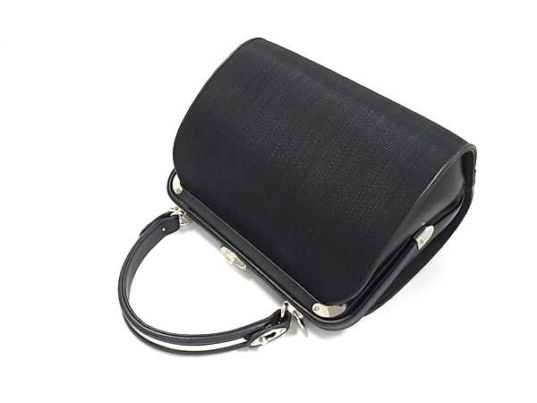 美品 コンテス ホースヘア レザー ハンドバッグ ブラック COMTESSE コンテス ホースヘア×レザー ブラック 黒 ゴールド