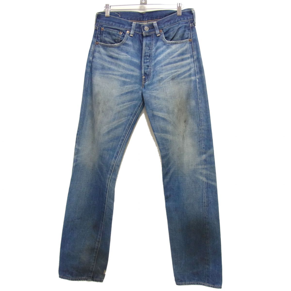 LEVI S VINTAGE CLOTHING リーバイス 501 66モデル 復刻 LVC 赤耳 BIG-E セルビッチデニム 加工 デニムパンツ ジーンズ