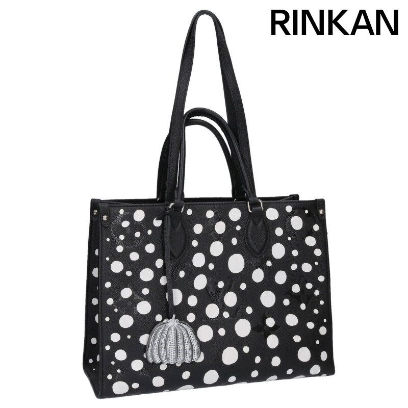 ルイヴィトン M46389 オンザゴーMM ドットデザイン2WAYレザーハンドバッグ メンズ MM