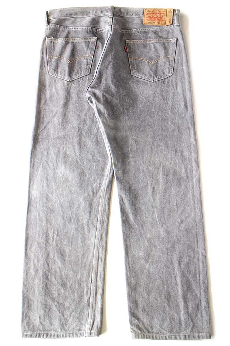 Levi'sリーバイス 501 先染め グレー デニムパンツ フェード W38 L32