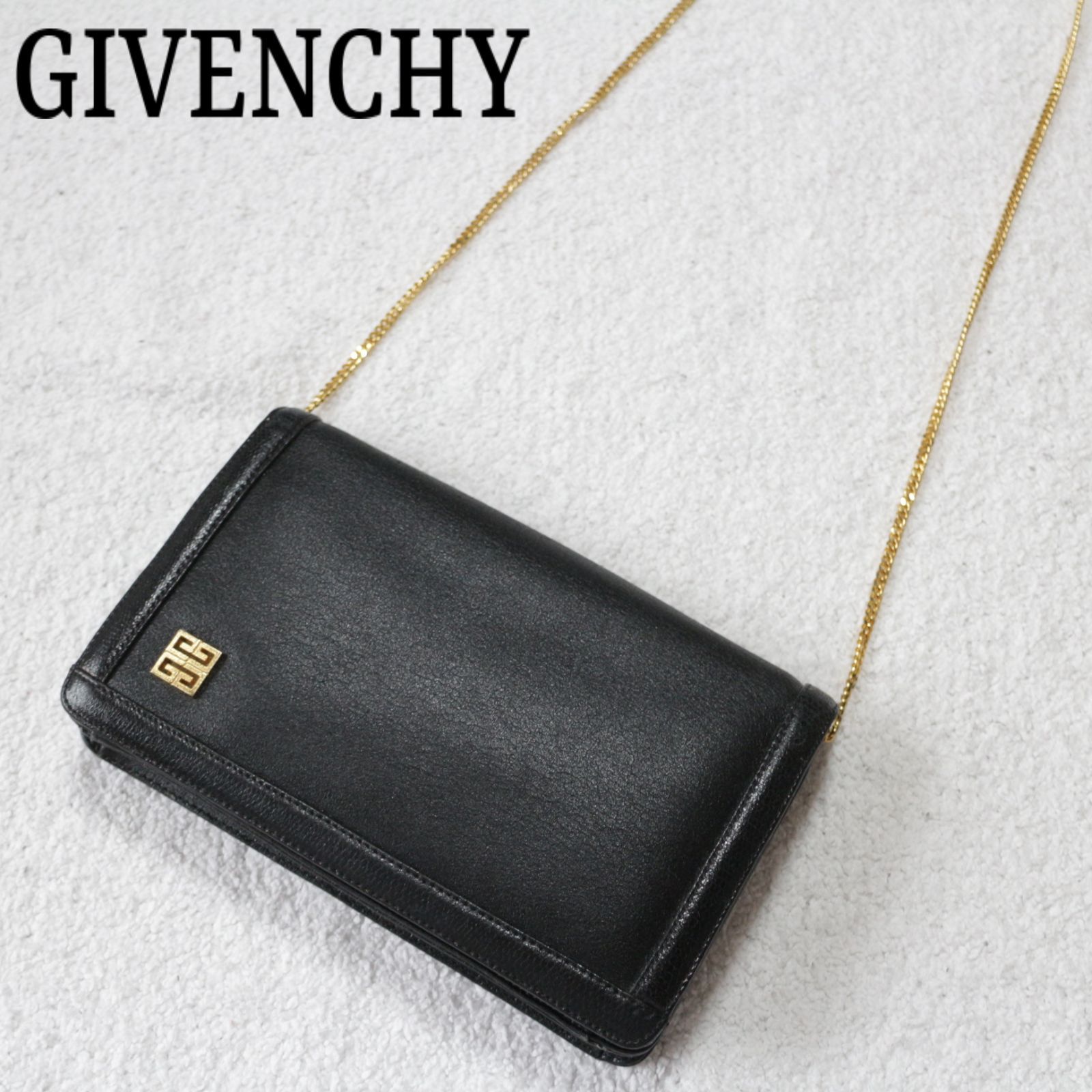 ジバンシー GIVENCHY ショルダーバッグ ワンショルダー レザー 4Gロゴブラック黒