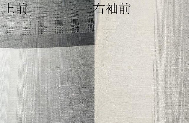 平和屋着物□極上 訪問着 単衣 花織 紬地 横段文 逸品 CYAA2774s5