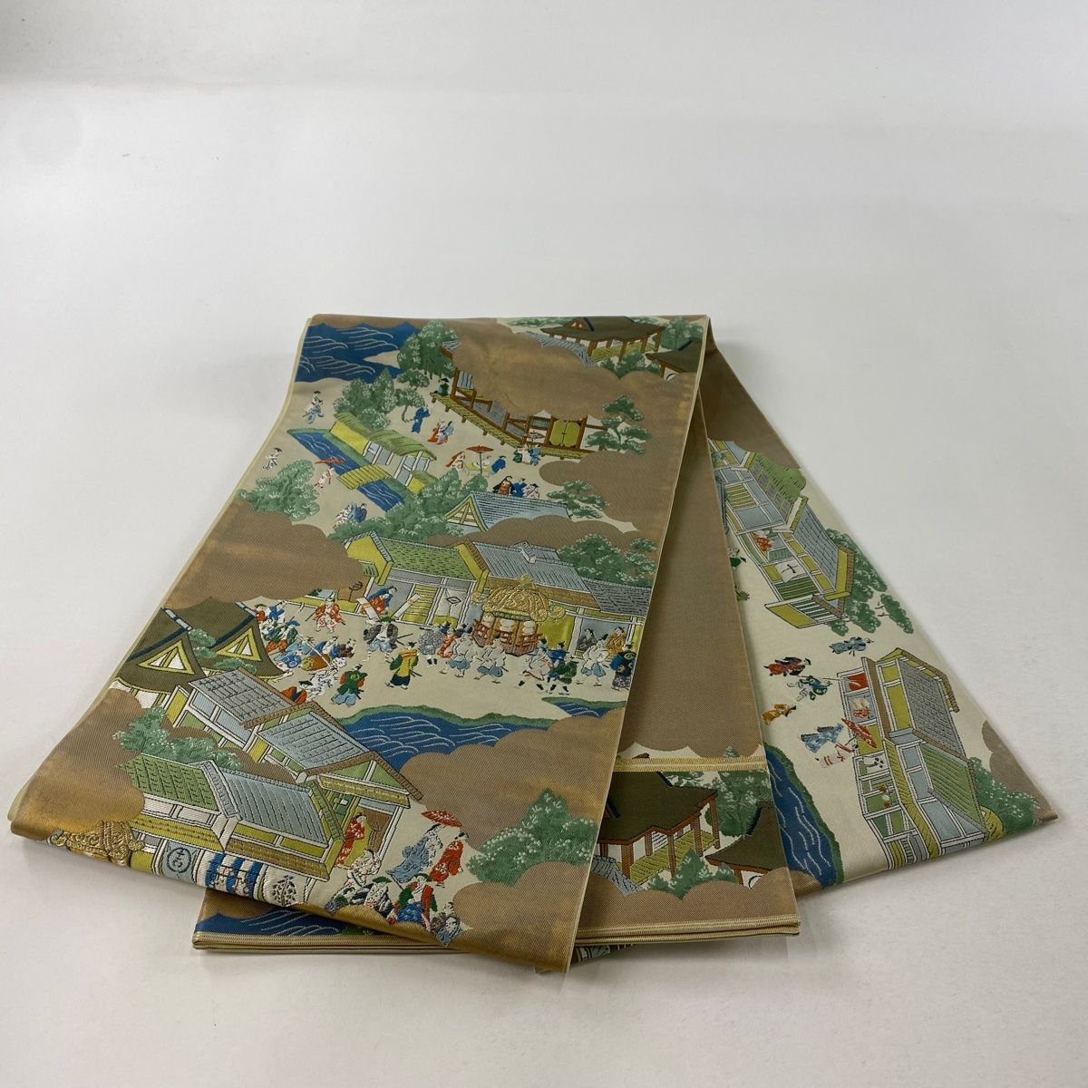 袋帯 　川島織物　古典柄 和】16351o袋帯 六通柄 川島織物 古典花文様 金駒刺繍
