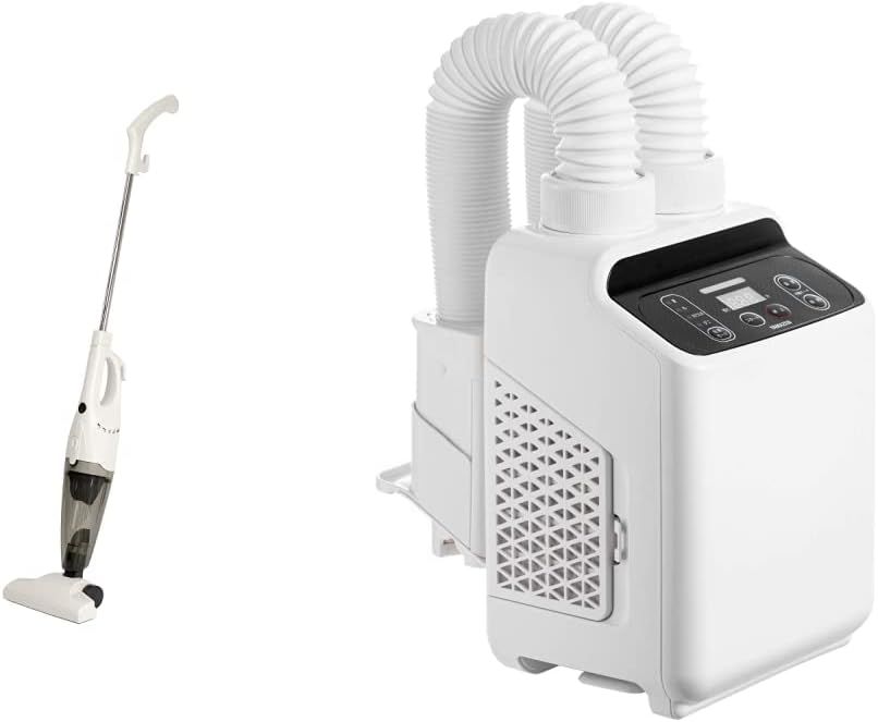 【新生活家電セット】山善 掃除機 2WAY スティッククリーナー ハンディクリーナー ホワイト + 布団乾燥機 ダブルノズル 温風機能搭載