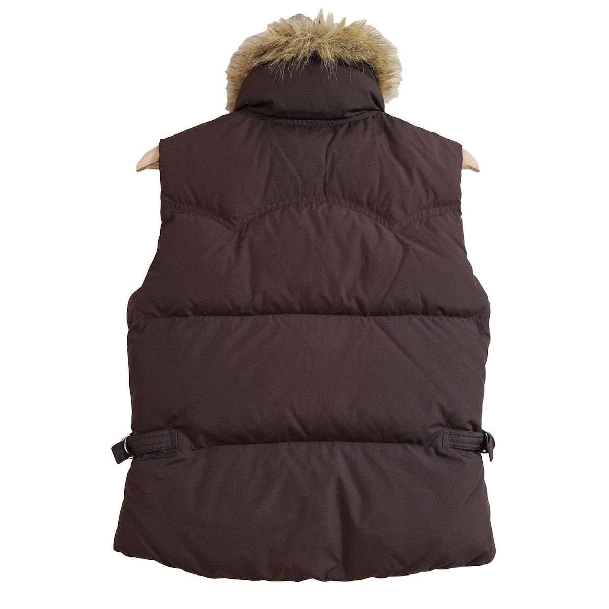 RalphLauren ラルフローレン ダウンベスト サイズS レディース - ダークブラウン 秋 冬