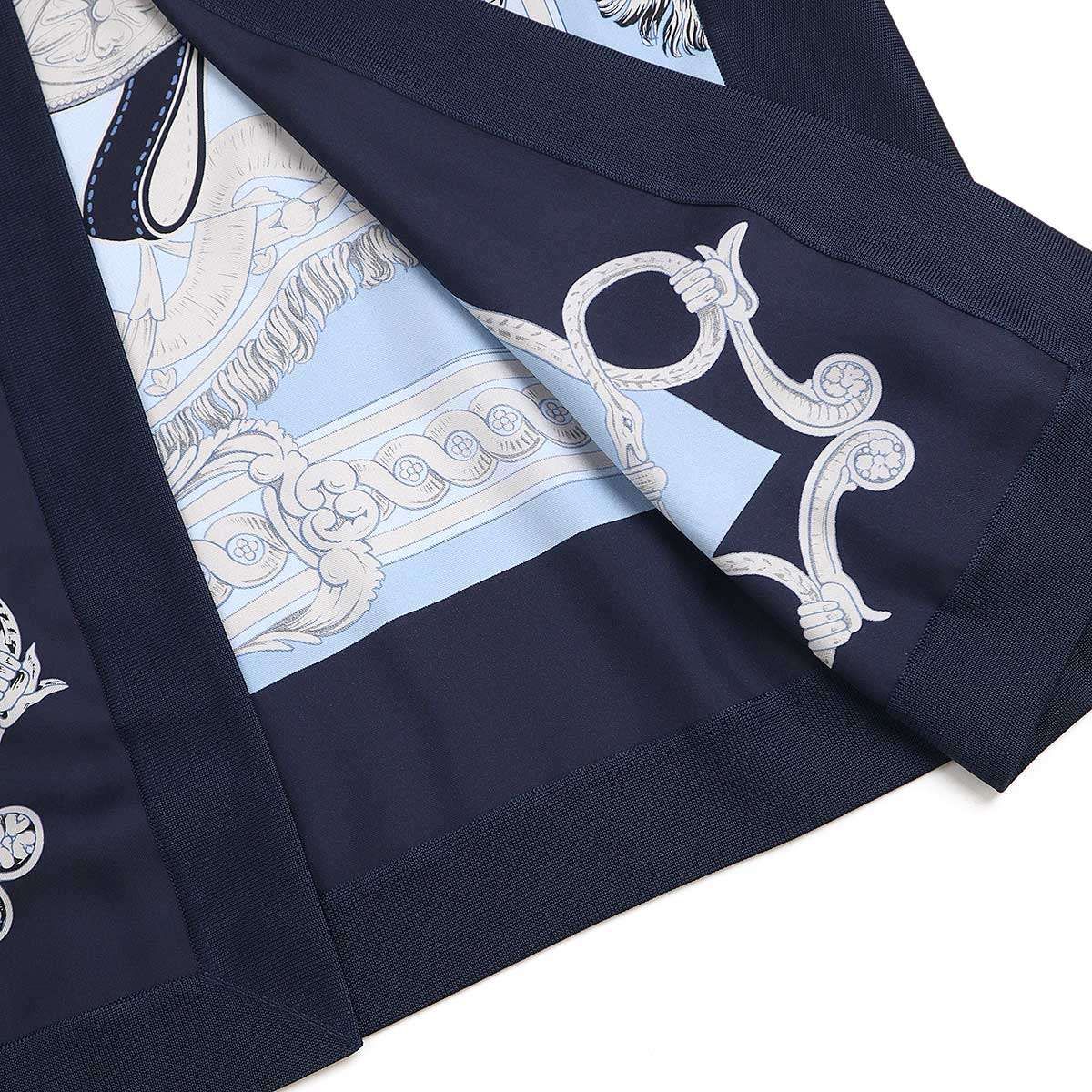 美品 HERMES ロングカーディガン 42 シルク カシミヤ 美品 HERMES