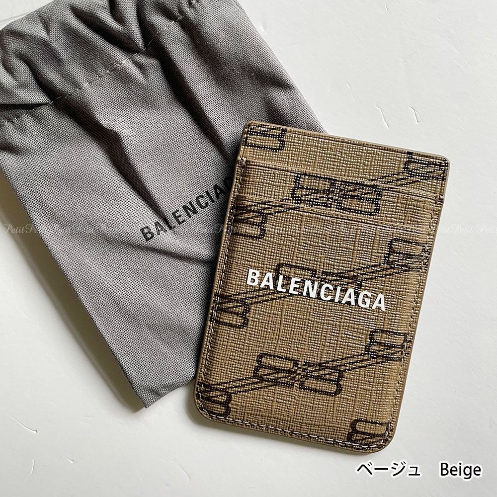 国内発☆BALENCIAGA BBモノグラム マグネット カードホルダー akeser.com