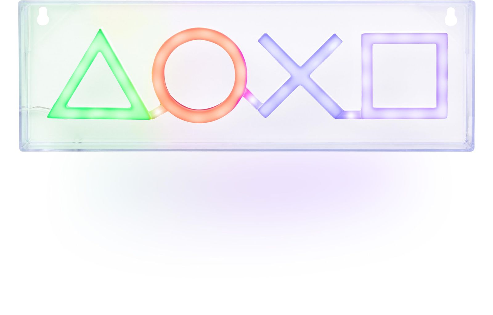 PlayStation Icons LED ネオンライト - 公式ライセンスフリースタンディングまたは壁取り付け なライトサイン - ゲーマーのためのゲームルームアクセサリーと装飾 | パラドーン ブラック