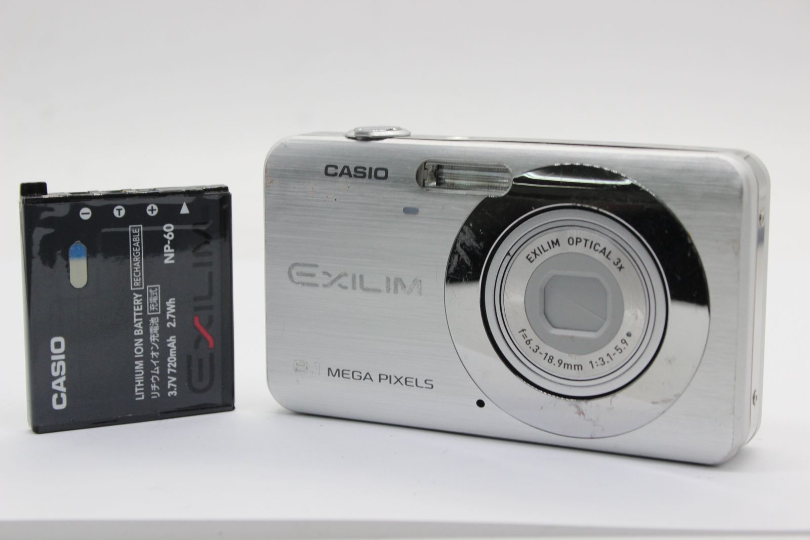 返品保証】 カシオ Casio Exilim EX-Z80 3x バッテリー付き コンパクト 