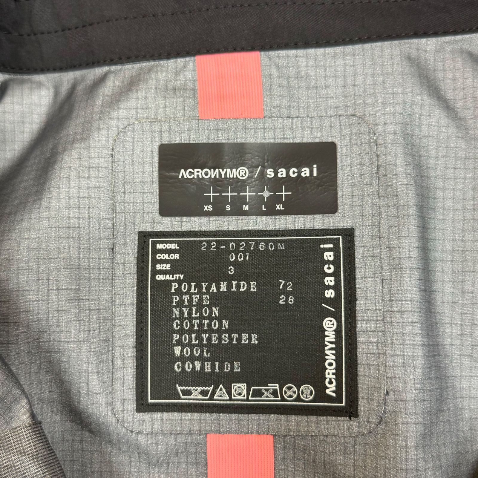 定価330000円 ACRONYM × sacai 22SS Coat トレンチコート モッズコート 