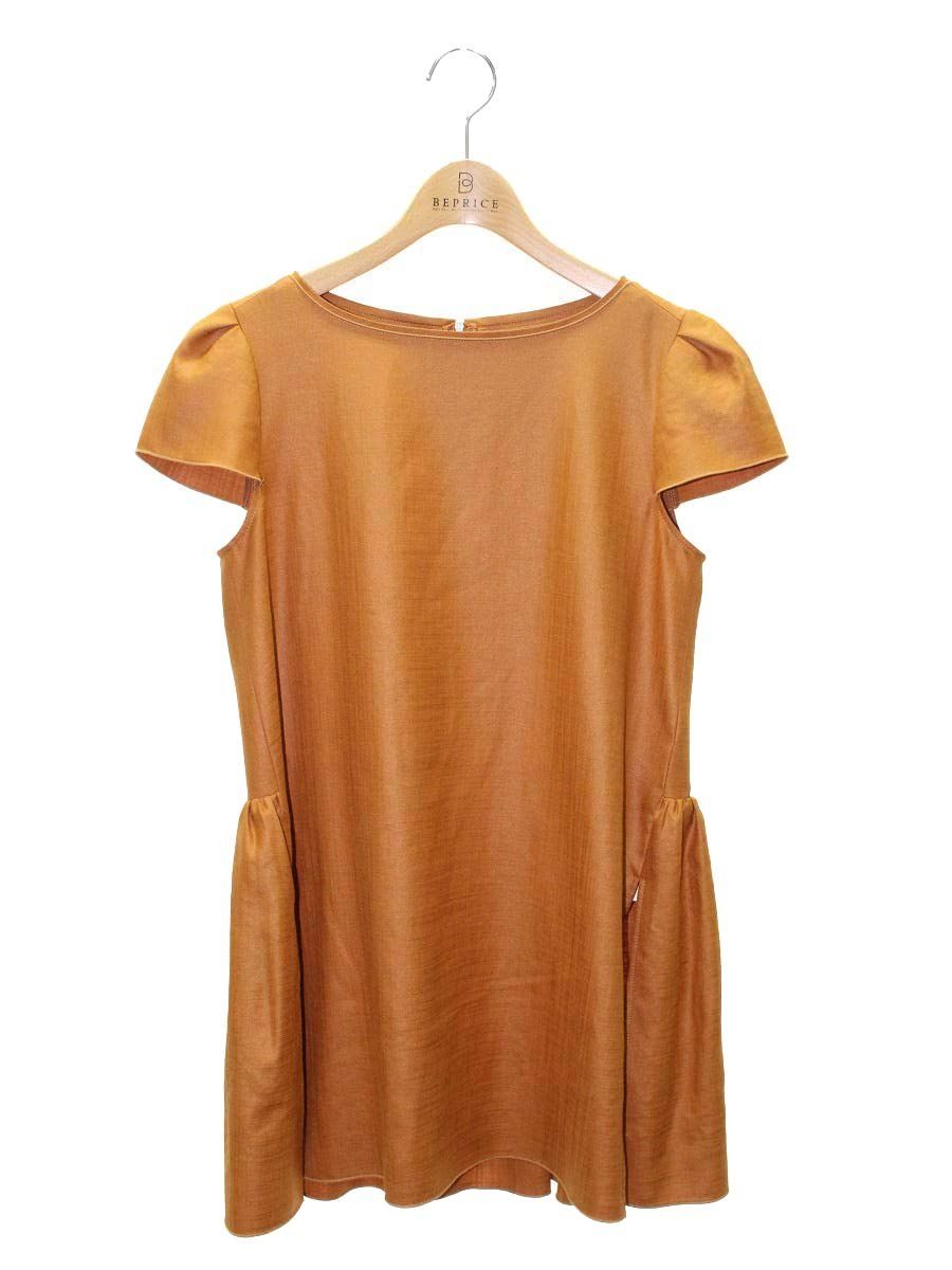 フォクシーニューヨーク LINEN FACE BLOUS 38657 ブラウス チュニック 38 ブラウン|テラコッタ ITDEIJL7X58A