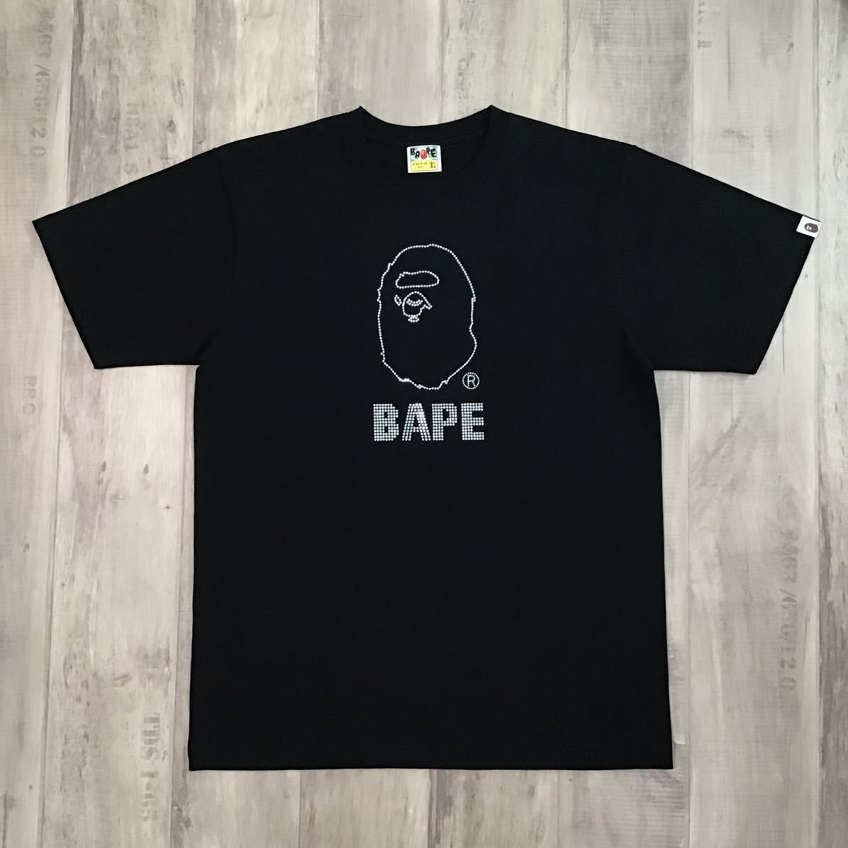 ☆XL☆ シルバー ラインストーン APE HEAD Tシャツ a bathing ape BAPE エイプ ベイプ アベイシングエイプ - メルカリ