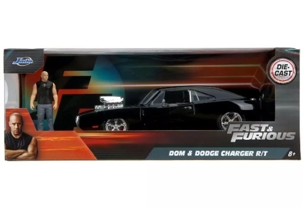 【新品】ミニカー 1/24 DOM＆DODGE CHARGER R/T(ブラック) 「ワイルド・スピード」 [35907]