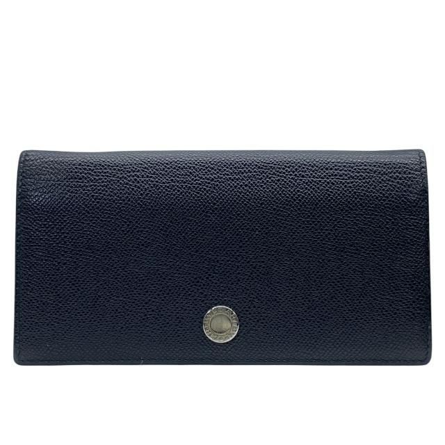☆BVLGARI ミレリゲ 三つ折り 長財布 ブルガリ ブラックカラー