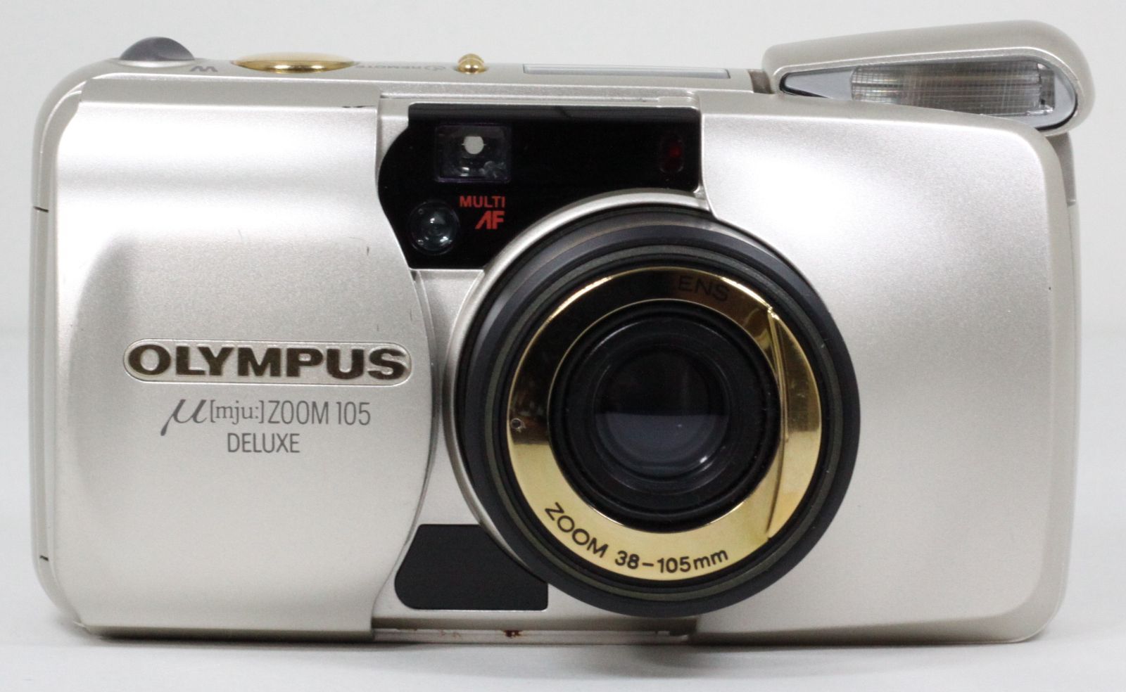 【完動品】OLYMPUS μ ZOOM 105 DELUXE フィルムカメラ 完動美品】μ zoom 105 DX ミューズーム 105 デラックスフィルムカメラ