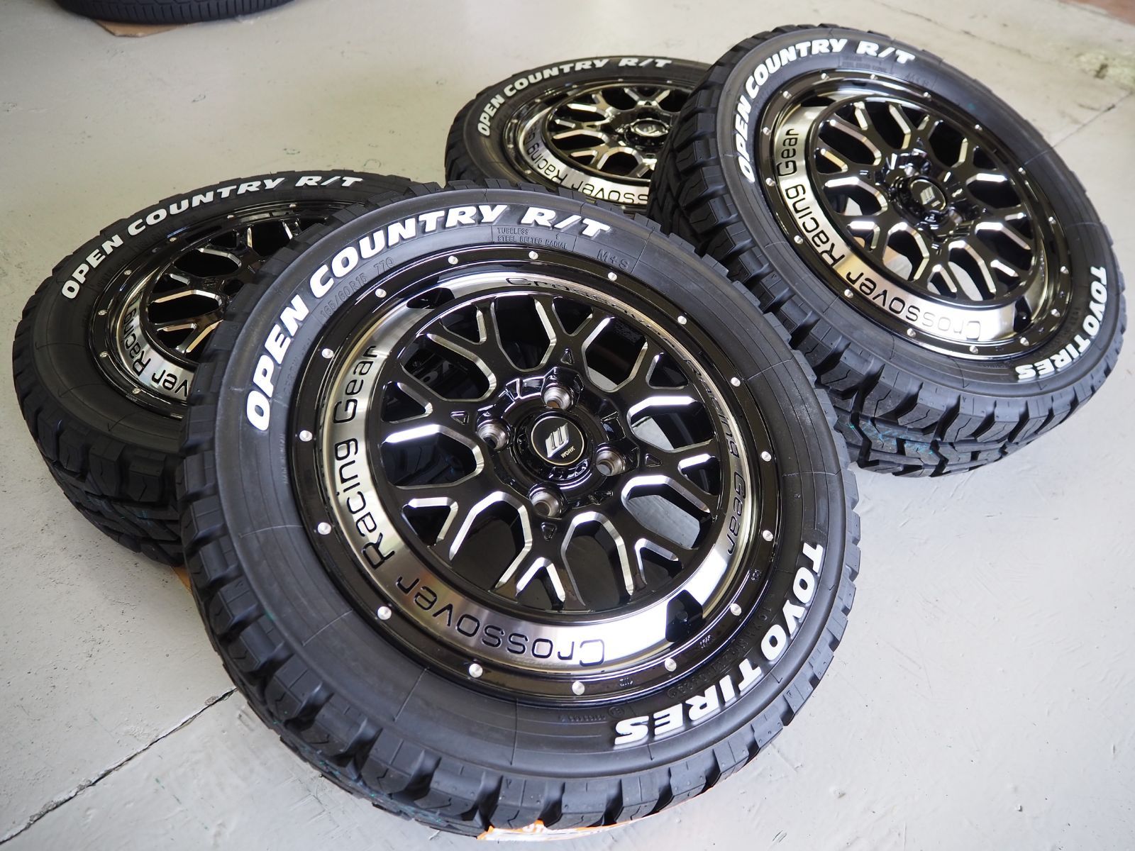 新品セット☆ゴツゴツタイヤ☆TOYOオープンカントリー165/60Ｒ15☆ハスラー・キャストアクティバ・アゲバンアゲトラ・軽バン軽トラ☆G -  タイヤ、ホイール