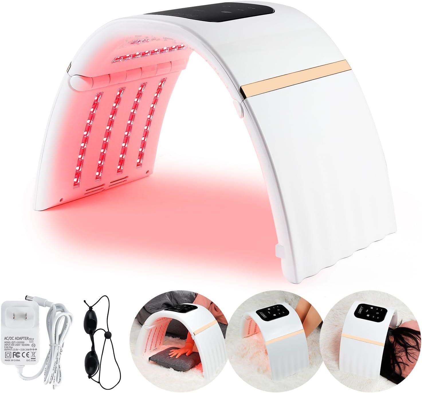 家庭用LED美容器 LIARTY 折り畳み 美顔器 家庭用 7色led美容マスク Amazon.co.jp: LIARTY 7色led美容マスク 美顔器 家庭用LED美容器