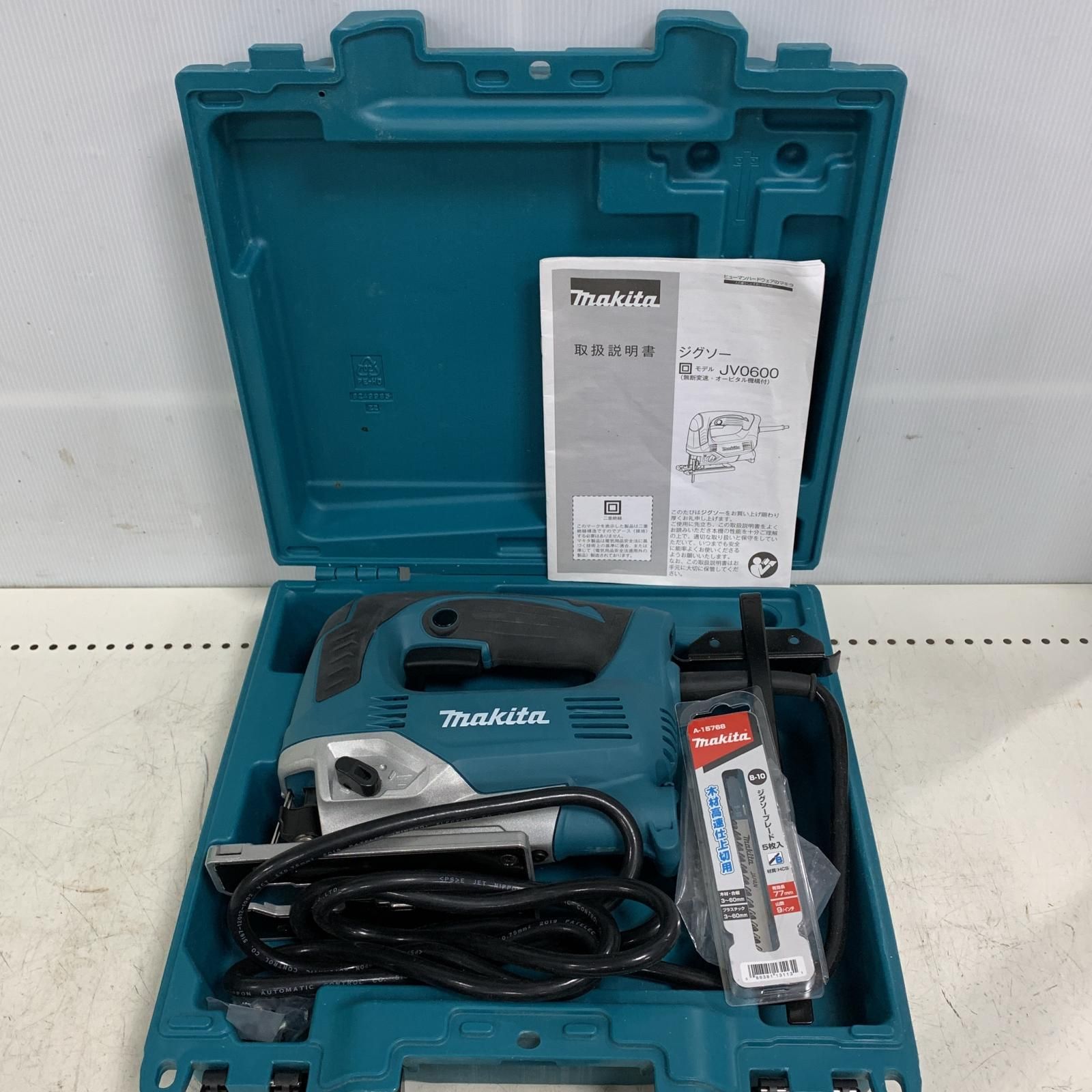 ♭♭MAKITA マキタ ジグソー ケース付き 刃付き JV0600K ブルー