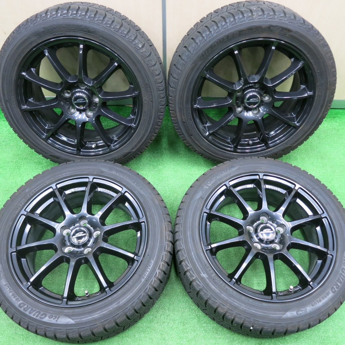 送料無料] バリ溝！キレイ！9.5分以上☆スタッドレス 215/50R17 