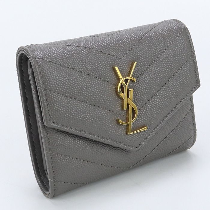 サンローラン レザー TGN459996 三つ折り財布 ミニ財布（SAINTLAURENT 