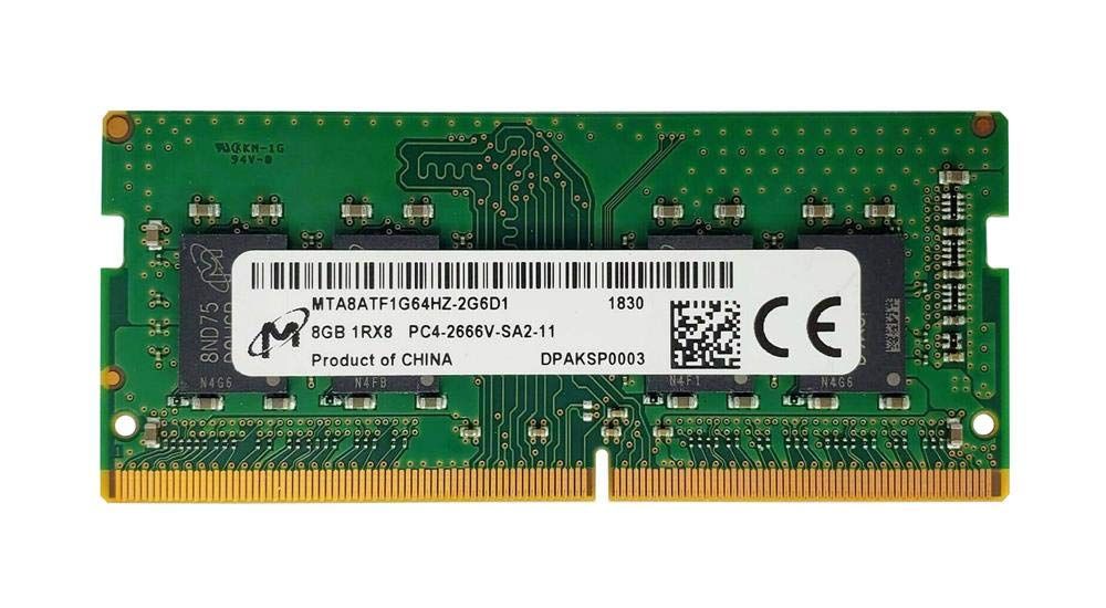 Micron 8GB DDR4 1Rx8 PC4-2666V-SA2 MTA8ATF1G64HZ-2G6D1 So-DIMM ノートパソコン RAMメモリ 