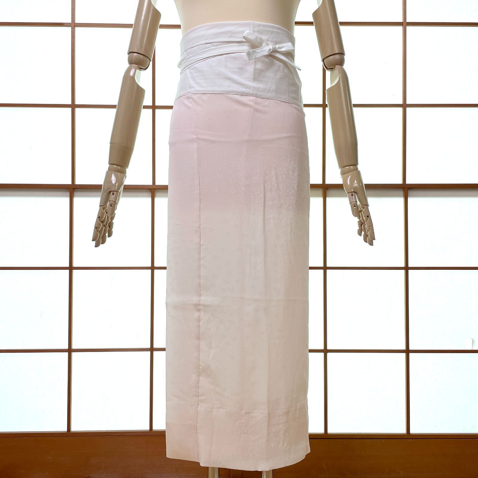 平和屋着物＊夏物　長襦袢　絽　鳥の子色　正絹　逸品　AABC6911jd 平和屋着物＊夏物 長襦袢 絽 鳥の子色 正絹 逸品 AABC6911jd