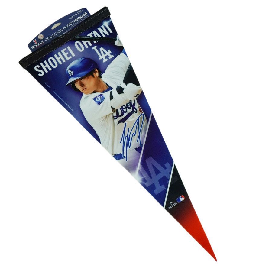大谷翔平 ロサンゼルス ドジャース公式グッズ ペナント 旗
