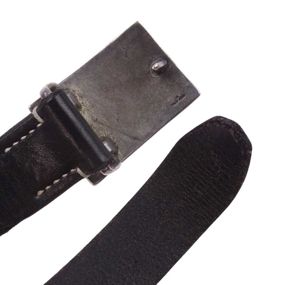 フラットヘッド サドルレザー プレートバックル ベルト 28インチ フラットヘッド サドルレザープレートバックルベルト OB-001