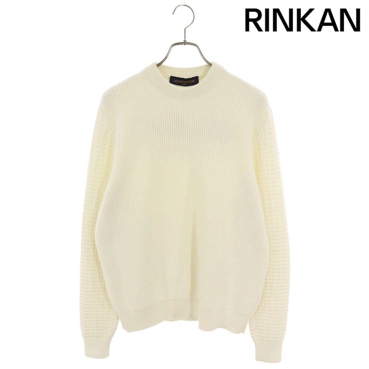 ルイヴィトン  20SS  RM201M TBY HIN11W バックロゴ刺繍ミックスステッチニット メンズ M