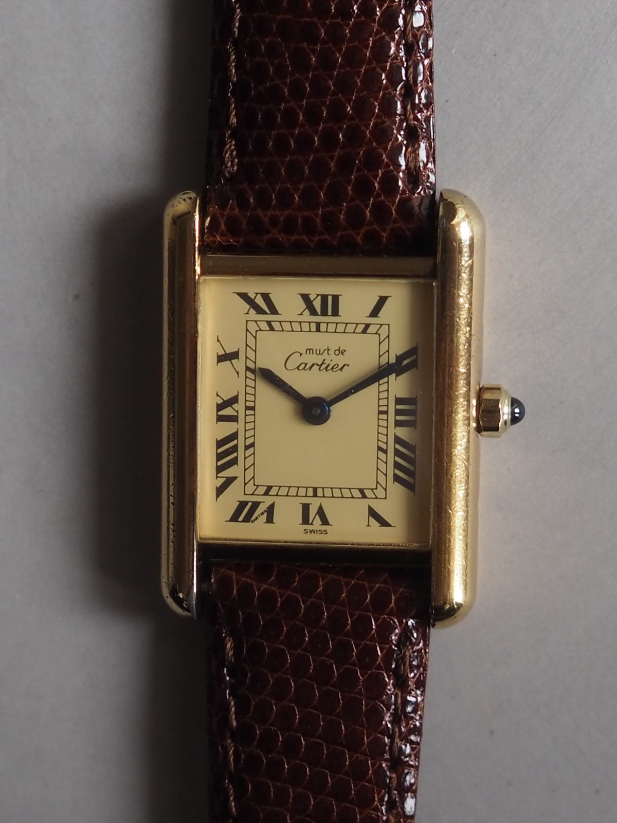 Cartier Must de Tank SM カルティエ マスト ドゥ タンク SM ローマンインデックス